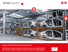 Tablet Screenshot of active-logistics.com